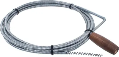 Produktbild von NAJDER Rohrreinigungsspirale für Kanalisation - ⌀5mm 1,5m - Rohrspirale mit Kralle - Spirale für Rohre - Kanalspirale Abfluss Rohrreinigung - Abflussspirale