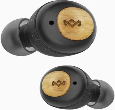 Produktbild von The House Of Marley CHAMPIONTWSBK Kopfhörer Kabellos im Ohr Musik USB Typ-C Bluetooth Schwarz, Holz