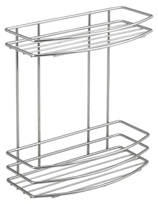 Productafbeelding van Aqualine CHROM LINE doucheplank, 2 niveaus, chroom