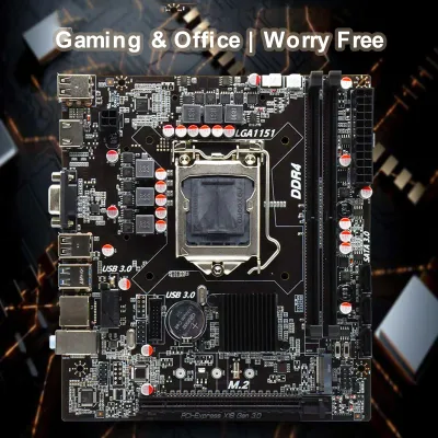 Zdjęcie produktu dla DDR4 H310B4 Płyta główna LGA1151 Obsługa procesora 64G Podwójny kanał Podwójny interfejs M.2 Realtek 100Mbit USB3.0 SATA3.0 Wszystkie kondensatory stałe Szybka transmisja Wyraźne wrażenia wizualne