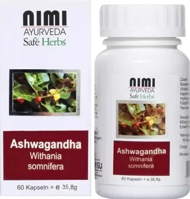 Produktbild von Nimi - Ashwagandha Extrakt Kapseln - 60 Stück