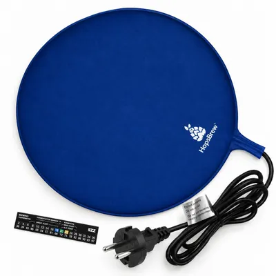 Heizkissen für Gärung 30 cm, 25 W, wasserdicht, inkl. Thermometer
