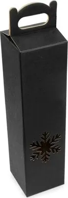 Zdjęcie produktu dla Pudełko Na Wino Prezentowe śniezka czarne 83x83x320mm F217