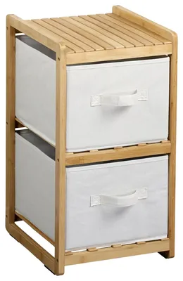 Produktbild von Regal mit 2 Boxen, Bambus,