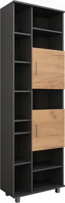 Produktbild von Hochschrank Vicco Ilias Anthrazit/Goldkraft Eiche 60.2 x 190 cm, Model 54757