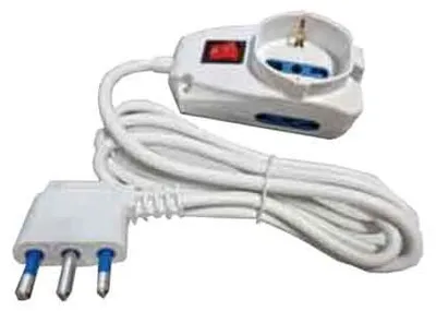 Immagine prodotto di MULTIPRESA CON INTERRUTTORE 3 VIE CARDINALE 1+2 posti