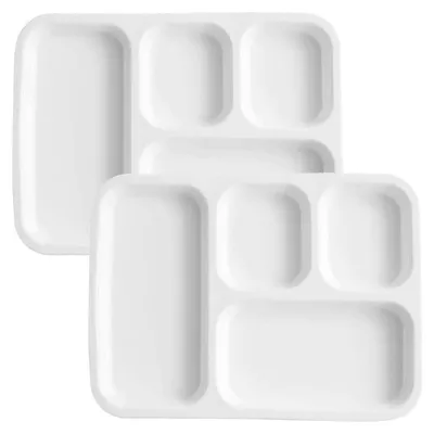 Immagine prodotto di Piatti in porcellana con 4 scomparti, set da 2