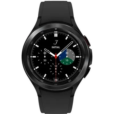 Image de Samsung Galaxy Watch4 Classic - 46 mm - noir - montre intelligente avec bracelet Ridge Sport - élastomère de fluor - noir - écran 3.46 cm (1.4")