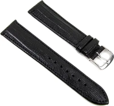 Produktbild von Minott Ersatzband Uhrenarmband Leder Teju Print schwarz 20mm