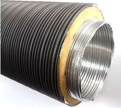 Produktbild von CB-tec Isoliertes Flexrohr Ø 80 mm grau 0,80 m lang