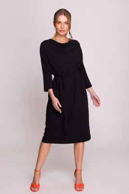 Obrázek produktu pro Stylove Dámské midi šaty Bukuroshe S403 černá L/XL