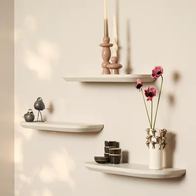 Produktbild von Starfurn Wandregal Gusta Sand Mangoholz, 3er-Set