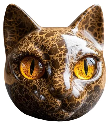 Produktbild von Realistische Katzenkopf-Skulptur, handgeschnitzte Katzenkopf-Statue, Figur, Dekoration für Zuhause, Büro oder Schreibtisch, Geschenk für Katzenliebhaber