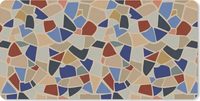 Produktbild von MuchoWow® Mauspad Mousepad Mittelmeer - Mosaikmuster 60x30 cm - Mousepads - Maus Mat - Pad - Mausunterlage - Nachhaltig