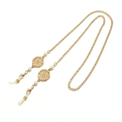 Produktbild von Brillenketten für Damen, Brillenband, Clip, Herz, Sonnenbrillenhalter, Schlüsselband, Halskette, 2er-Set
