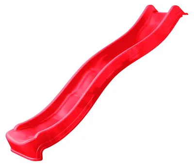 Image de Toboggan Wickey Flow avec raccordement à l'eau 220 cm en rouge