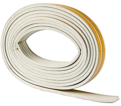 EPDM-Dichtungsprofil selbstklebend, 6 m, Weiß
