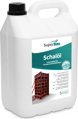 Produktbild von SuperBau Schalöl 5L, Trennmittel für Beton, Mörtel & Kleber Saubere Formen & Schalungen