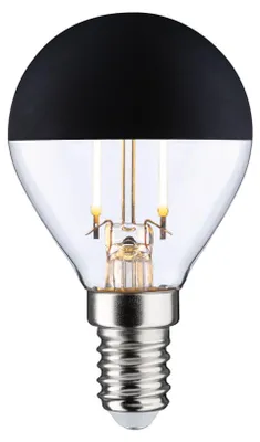 Imagen del producto de Edición Clásica Moderna, Modelo Estándar, 230V, Lámpara LED con forma de gota, casquillo E14, 250 lúmenes, 2,5W, 2700K, pantalla negra mate