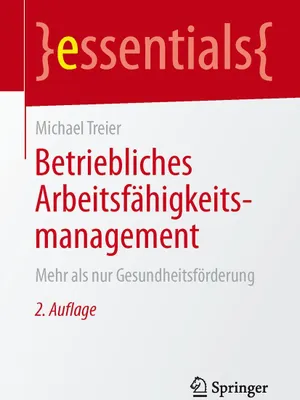 Produktbild von Betriebliches Arbeitsfähigkeitsmanagement