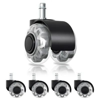 Produktbild von TolleTour Bürostuhlrollen 10x Stuhlrollen 11x22mm 360 Grad Drehung kratzerfrei für Bürostuhl Gaming-Stuhl