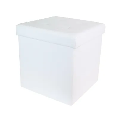 Obrázek produktu pro Pouf Intesi Vels ekologická kůže bílá