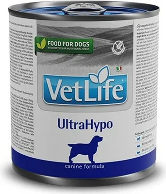 A can of dog food.