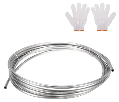 Edelstahlrohr 304, 5 m, 8 mm Ø, 1 mm Wandstärke, silber