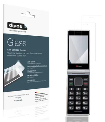 Immagine prodotto di 2x Pellicola Protettiva per TTfone TT990 4G Protezione Vetro Flessibile 9H dipos