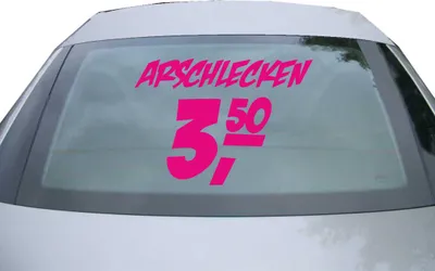 Produktbild von Indigos UG - Aufkleber Heckscheibe & Motorklappe DE6469 - pink - 600x428 mm - Arschlecken - Auto Scheiben Fenster Heckklappe Tuning Racing JDM - Die cut