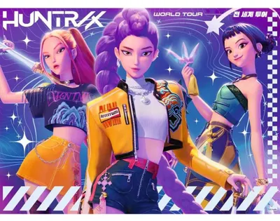 Productafbeelding van Kinderpuzzel met 150 XXL-stukjes - KPop Demon Hunters - Huntr/x Wereldtournee
