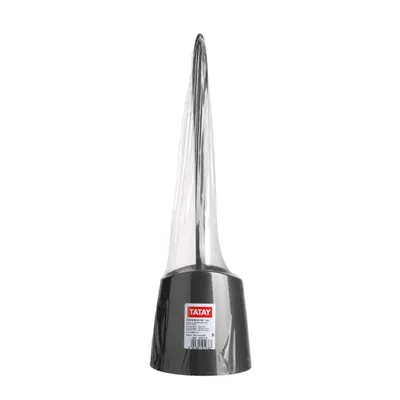 Image de Pot avec brosse WC intégrée noir Standard TATAY