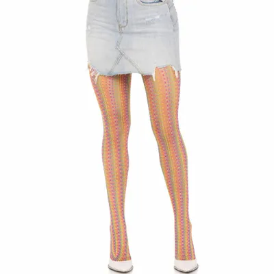 Immagine prodotto di Leg Avenue - Calze All'uncinetto Multicolore
