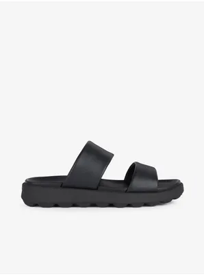 Produktbild von Geox Schwarze Herren-Lederpantoffeln von Spherica 42
