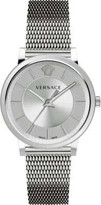 Produktbild von Versace VE5A00420 V-Circle silber Edelstahl Herren Uhr NEU