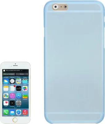 Produktbild von Schutzhülle Case Ultra Dünn 0,3mm für Handy Apple iPhone 6 Blau Transparent