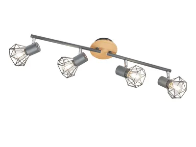 Productafbeelding van 4-lichts plafondlamp Ran zwart