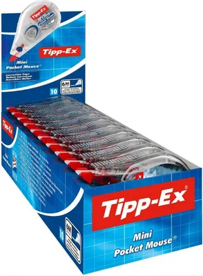 Image de Tipp-Ex 8922366 Roller correcteur Tipp-Ex Mini Pocket Mouse Décor,présentoir 10 pièces