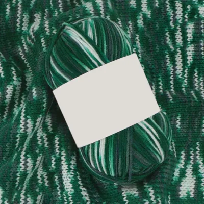 Produktbild von 5 x 50g Handstrickgarn Farbverlauf Acrylgarn zum Stricken Häkeln Grün