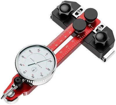Obrázok produktu pre Digitálny merač hĺbky frézovania 0-120 mm, nastaviteľná meracia tyč s ukazovateľom, presné meracie zariadenie pre spracovanie dreva a príslušenstvo k frézam.