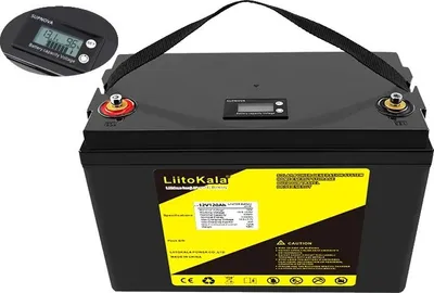 Obrázek produktu pro Baterie LiFePO4, vysoké vybíjecí proudy, dlouhá životnost, 12V 100Ah LCD displej