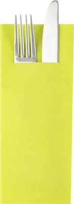 Produktbild von Sovie HORECA Besteckserviette "Pub" in Lime aus Linclass® Airlaid 40 x 33 cm, 1/8 Falz, 75 Stück