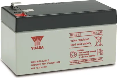 Produktbild von YUASA Blei-Akkumulator NP1.2-12, 12 V-/1,2 Ah