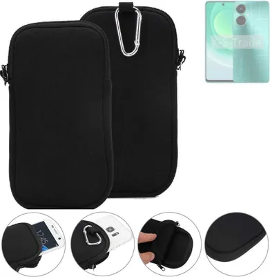 Produktbild von K-S-Trade Neopren-Hülle Handyhülle kompatibel mit Tecno Camon 19 Schutzhülle Neoprenhülle Sleeve Schutz-Hülle Gürtel Tasche Case Holster
