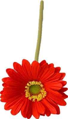 Produktbild von Künstliche Gerbera Jamesonii mit Stiel, realistische Kunstseidenblume, Tischdekoration für Zuhause und Büro, Kunstblumenzweig, Blumenarrangement, Dekoration