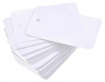 Kunststoff-Etiketten 30x50mm weiß wasserdicht 100 St.