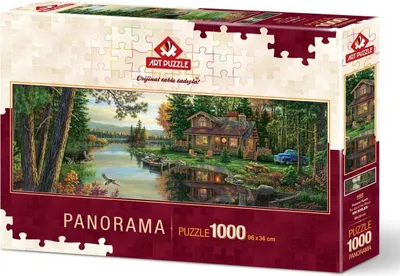 Produktbild von ART PUZZLE Panoramapuzzle Rast in der Hütte 1000 Teile