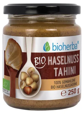 Obrázok produktu pre 100 %lieskovo-orieškové tahini – 250 g – Bioherba