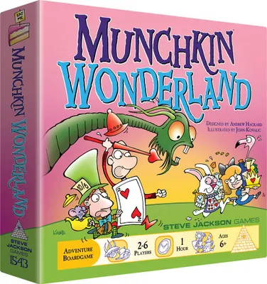 Produktbild von Asmodee Munchkin Wonderland - Kartenspiel - Steve Jackson Games - ENG Edition