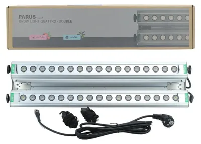Produktbild von GrowLight Quattro - Parus by Venso LED Pflanzenlampe 60W, Anzuchtlampe LED Pflanzenlampe Vollspektrum, Überwinterung Venso Ecosolutions Pflanzen Licht, Pflanzenlampe Anzucht, Pflanzenlicht LED